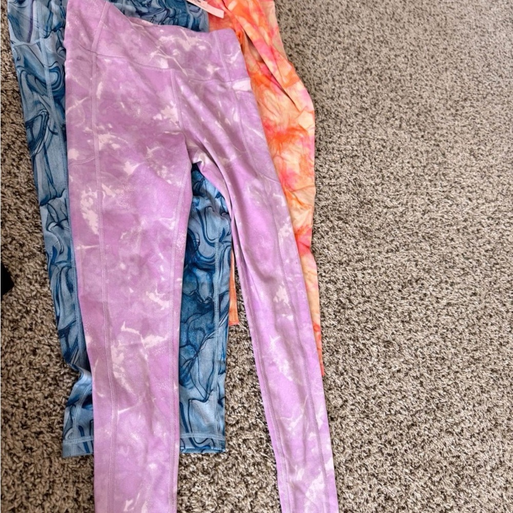 Victoria secret /pink Colorful Leggings set of3